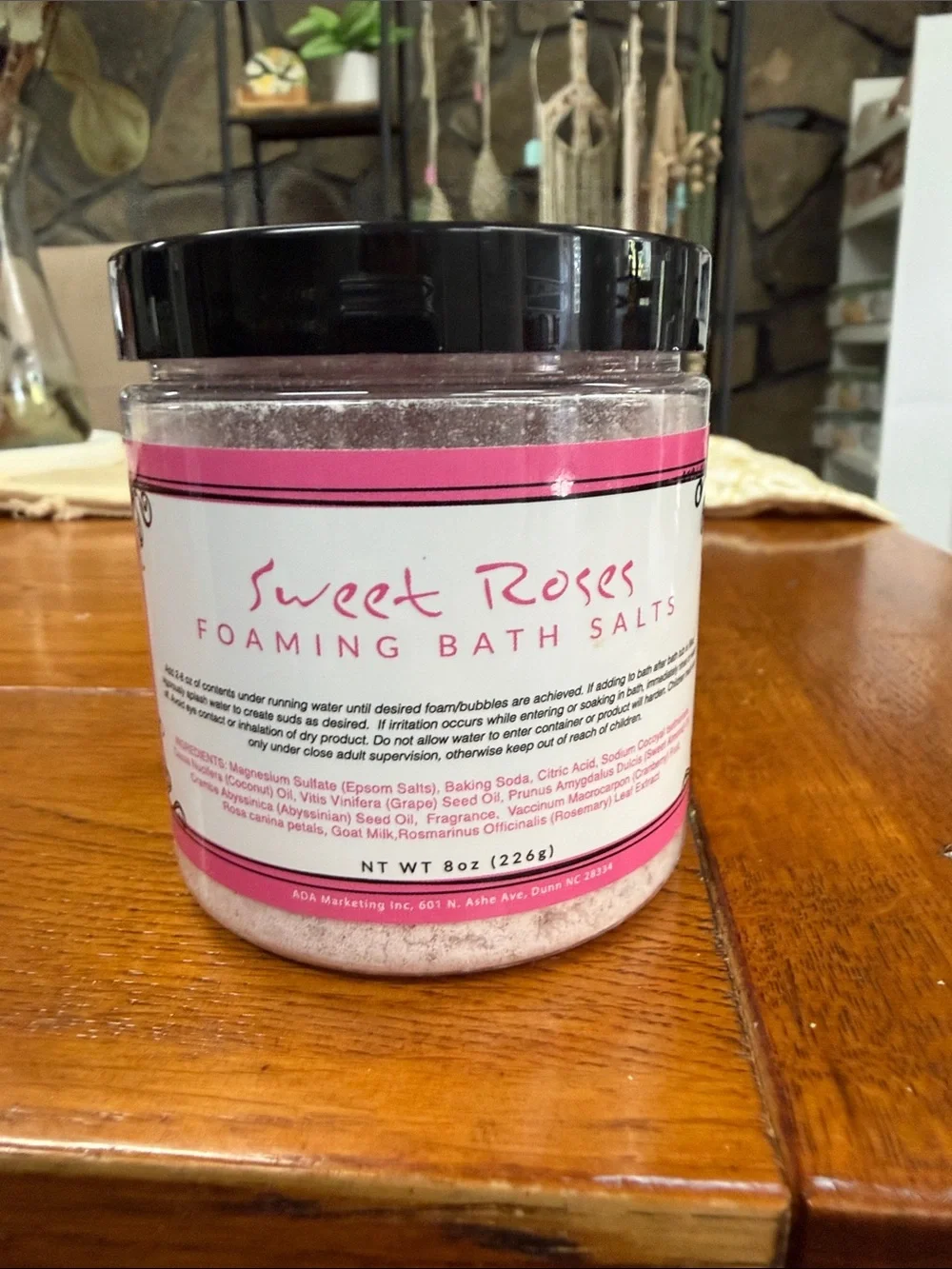 Sweet Roses Foaming Bath Salts - Pink
